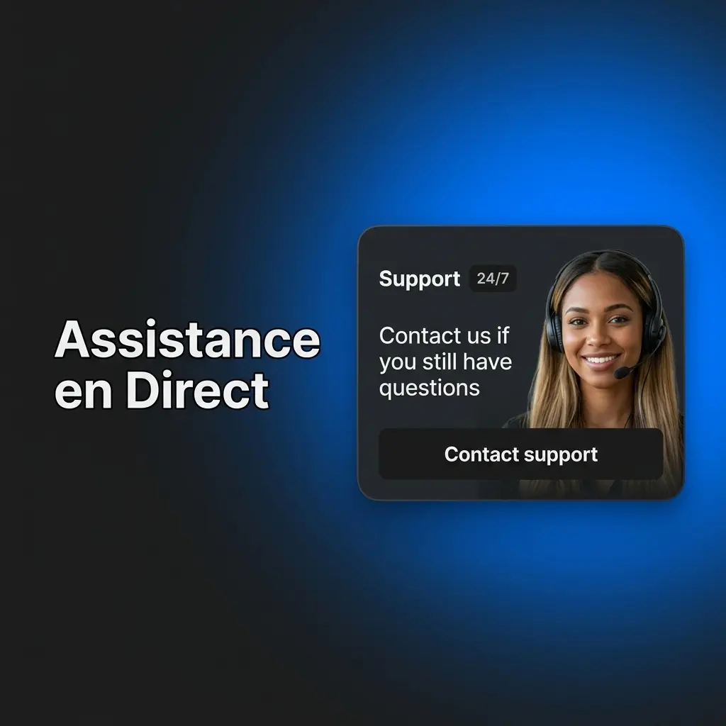 Interface de la messagerie d'assistance en direct 1win pour un support client rapide.