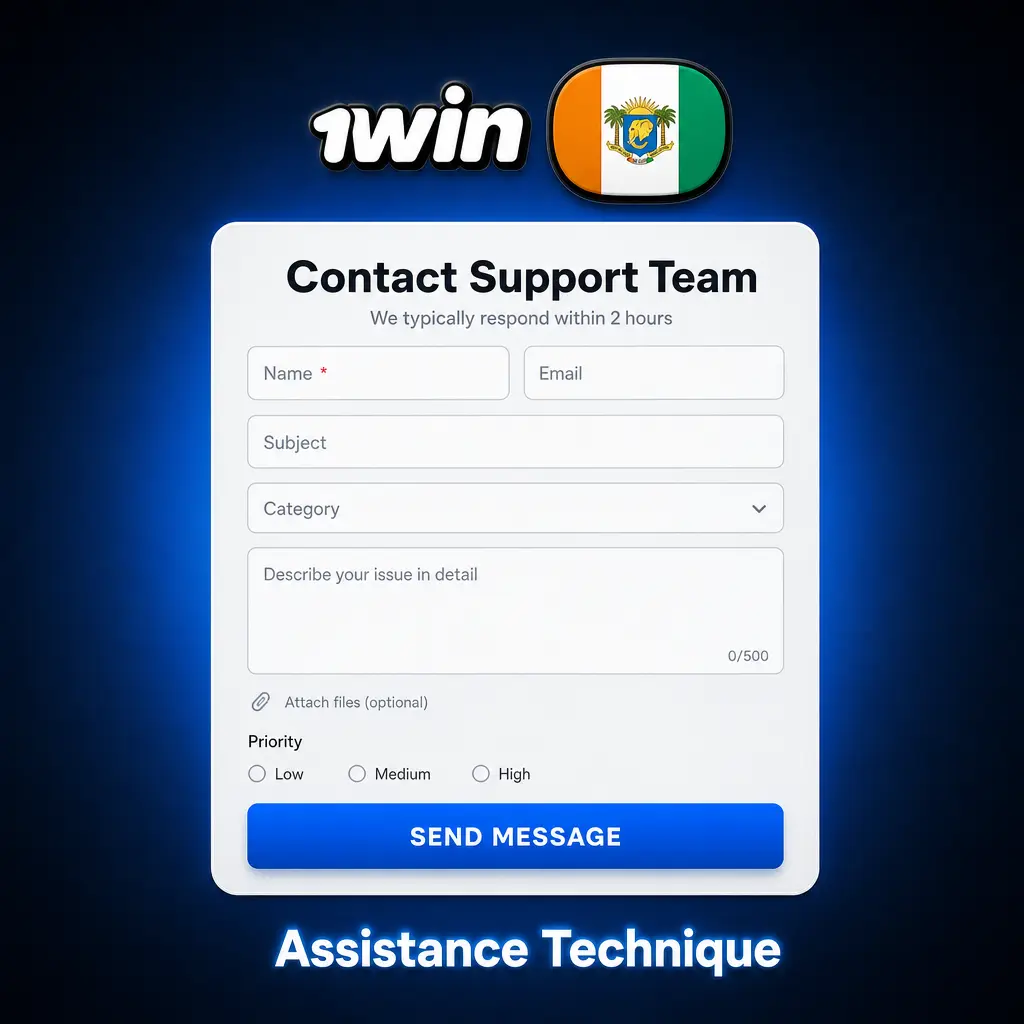 Assistance technique 1win pour résoudre erreurs d'affichage, connectivité et paiement via formulaire ou email dédié