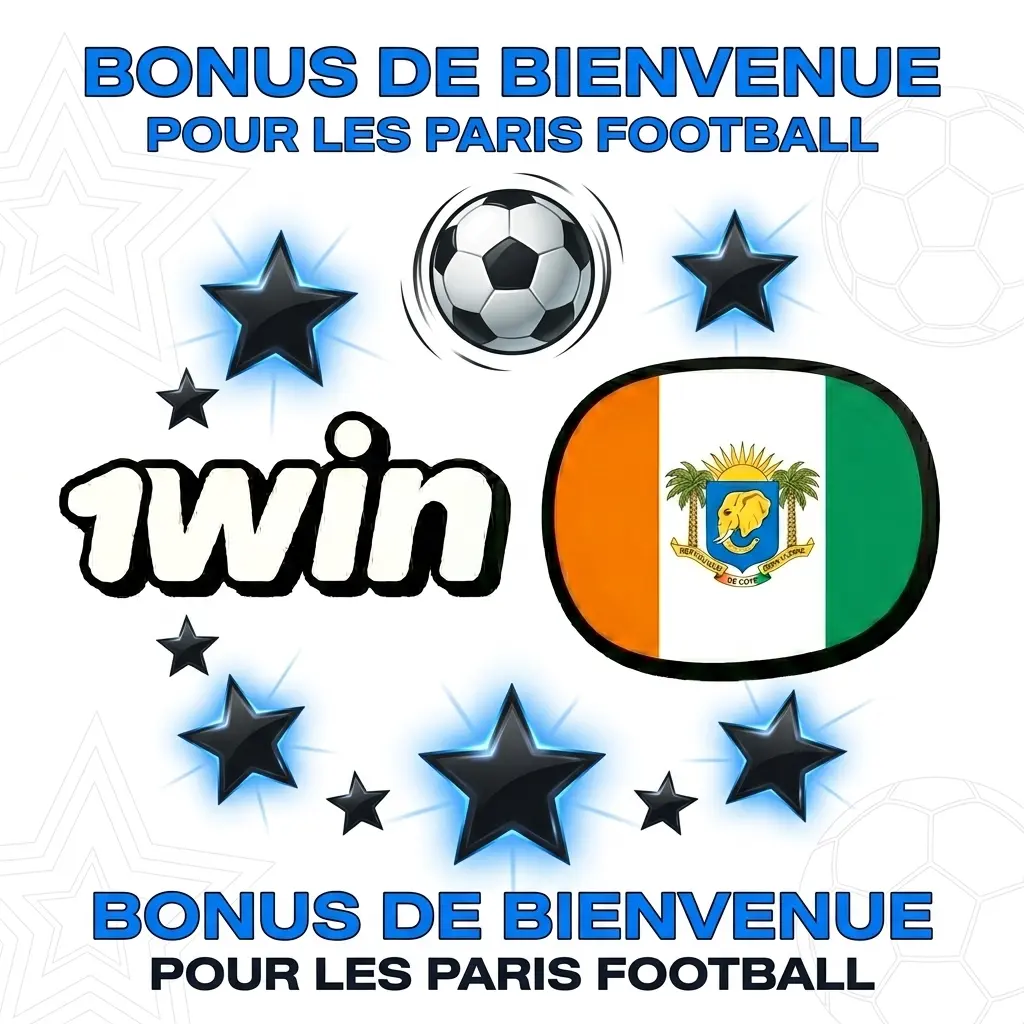 Bonus de bienvenue 1win jusqu'à 500% sur 4 dépôts pour paris football prématch et live en Côte d'Ivoire
