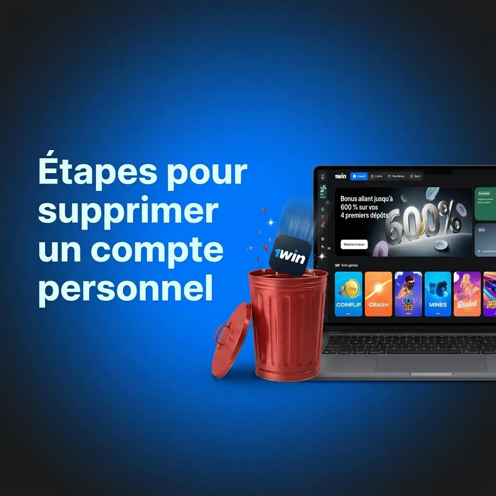 Étapes pour supprimer un compte personnel de pari via le service client.