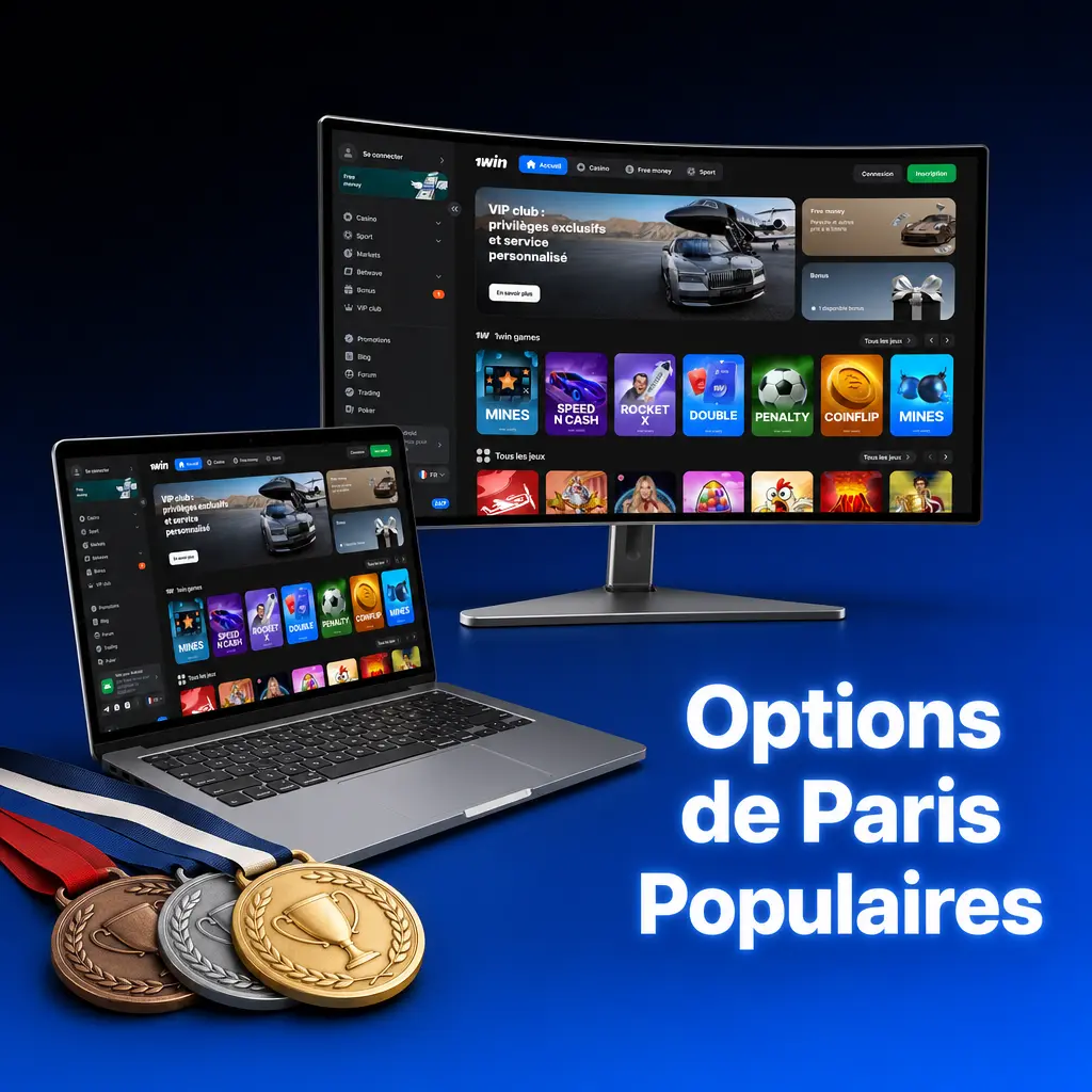 Options de paris populaires sur 1win en Côte d'Ivoire : direct, avant-match, live et express