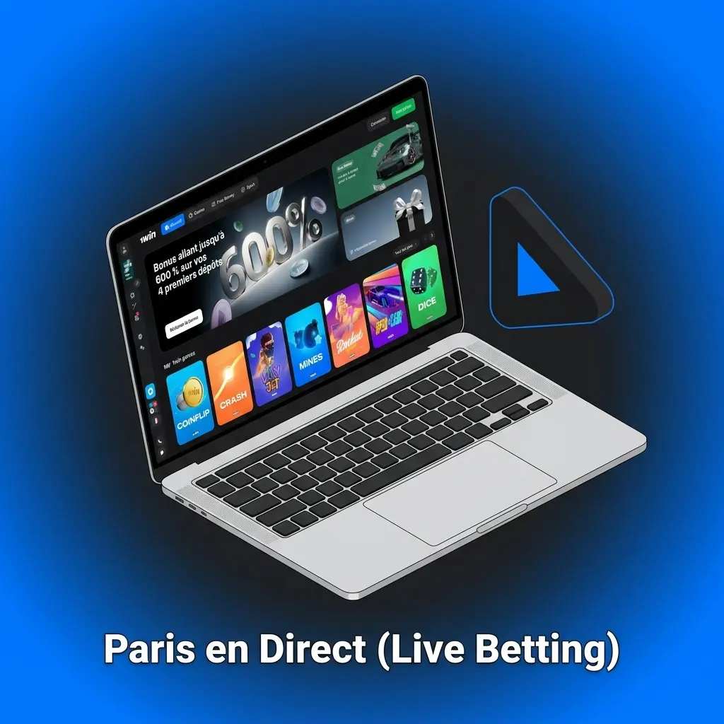 Paris en direct 1win : pariez en live sur football, basketball, tennis avec cotes dynamiques et cash out en Côte d'Ivoire