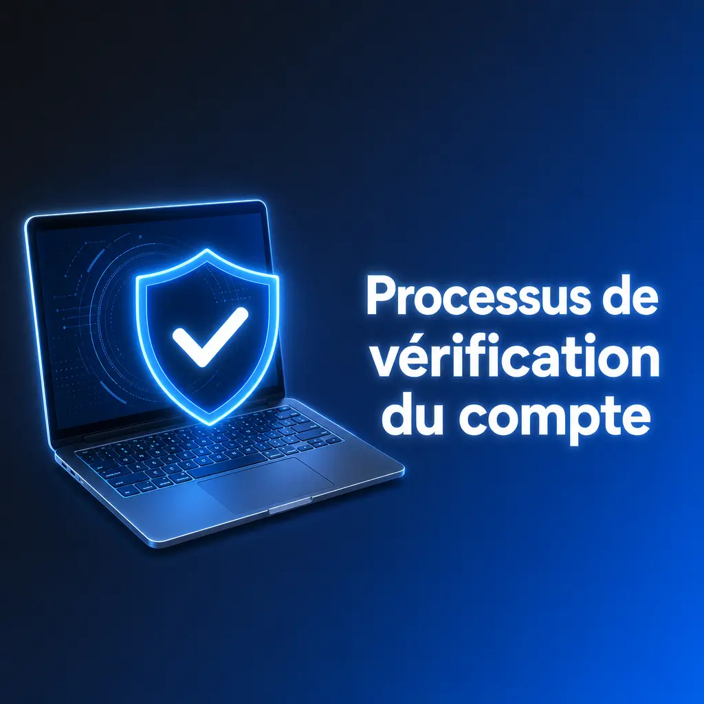 Processus de vérification de compte avec validation d'identité pour sécuriser les retraits financiers en ligne
