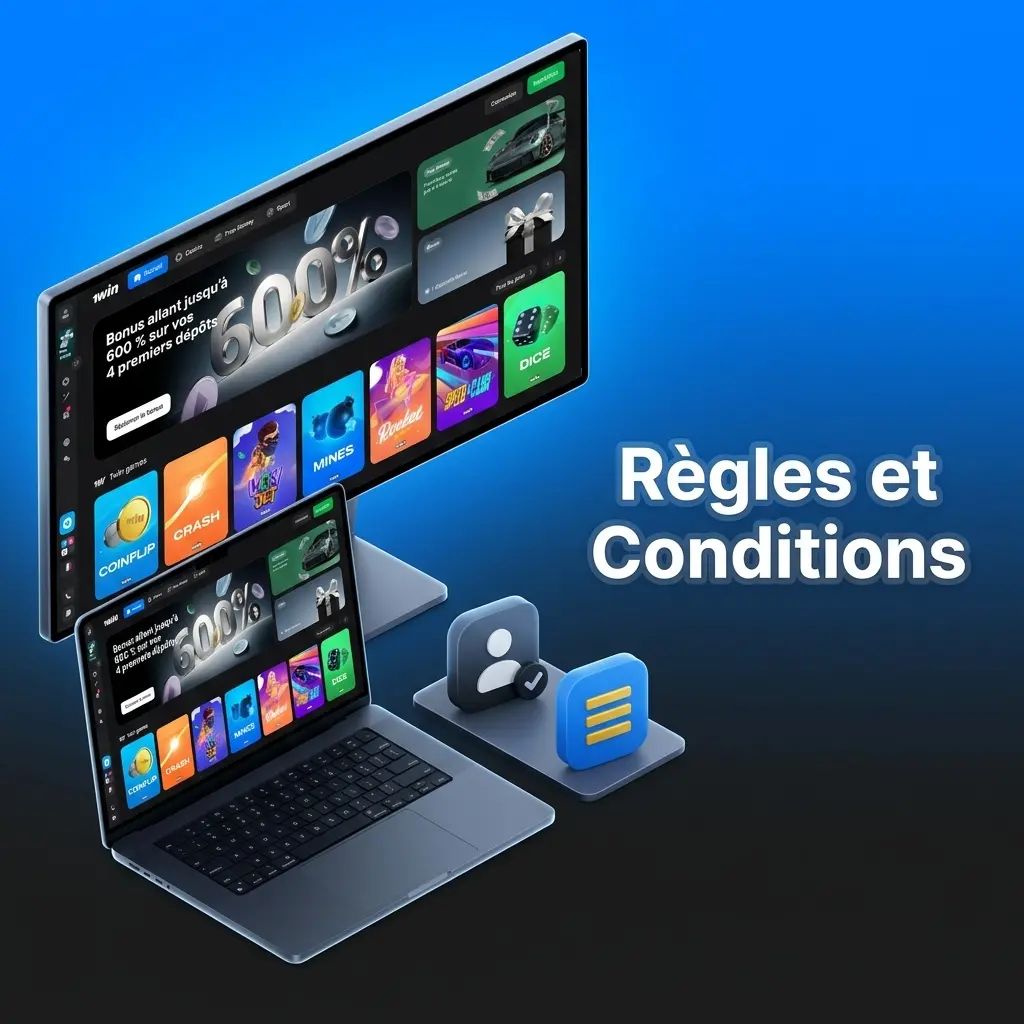 Règles et conditions d'utilisation de la plateforme 1win pour joueurs ivoiriens : âge, compte, bonus