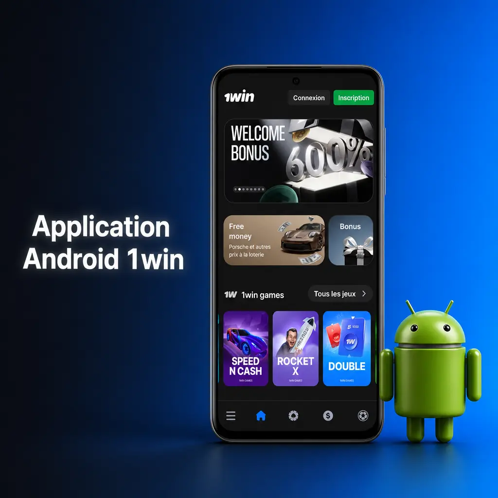 Application Android 1win à télécharger gratuitement pour parier et jouer aux jeux de hasard partout