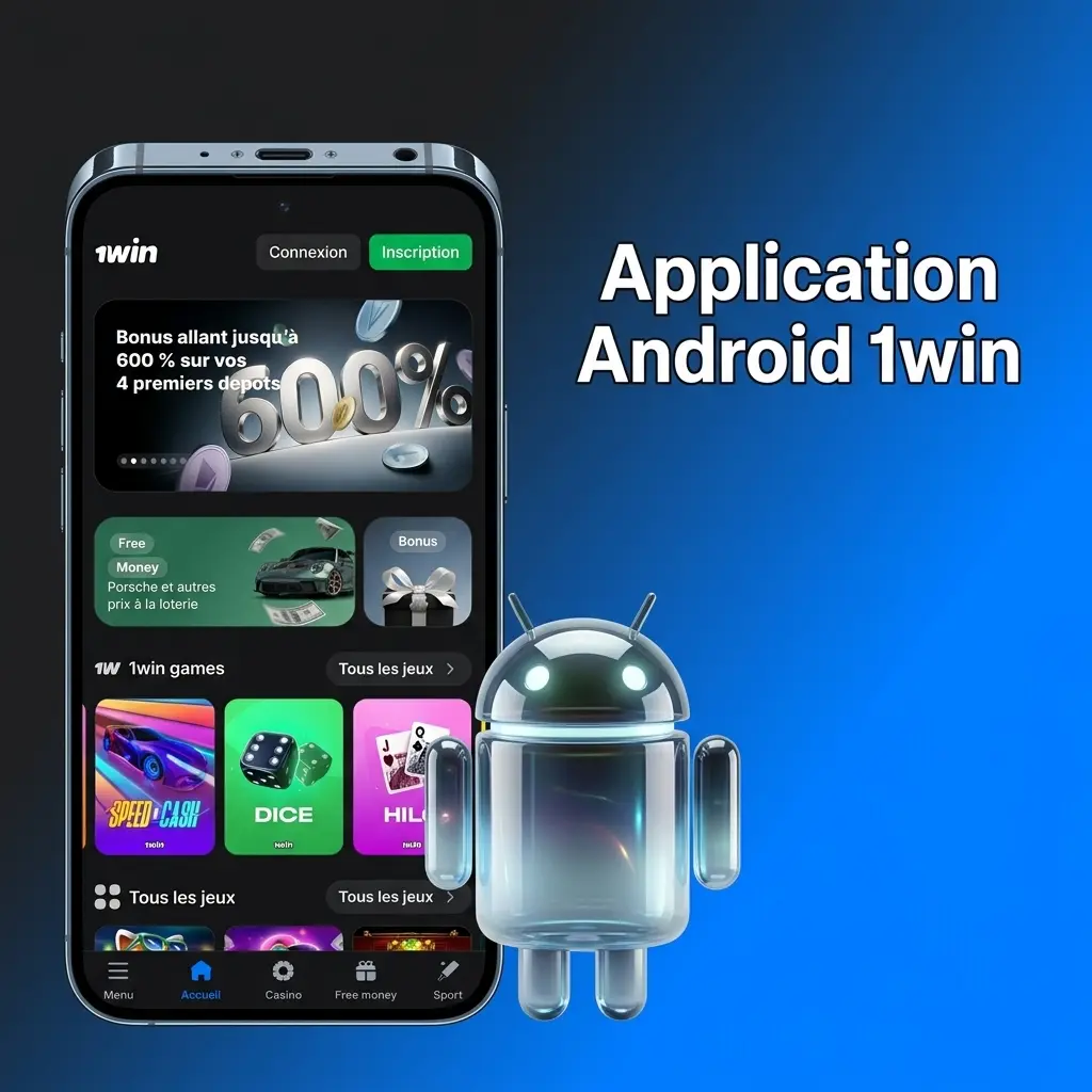 Application Android 1win gratuite pour valider des tickets sportifs et jouer partout.