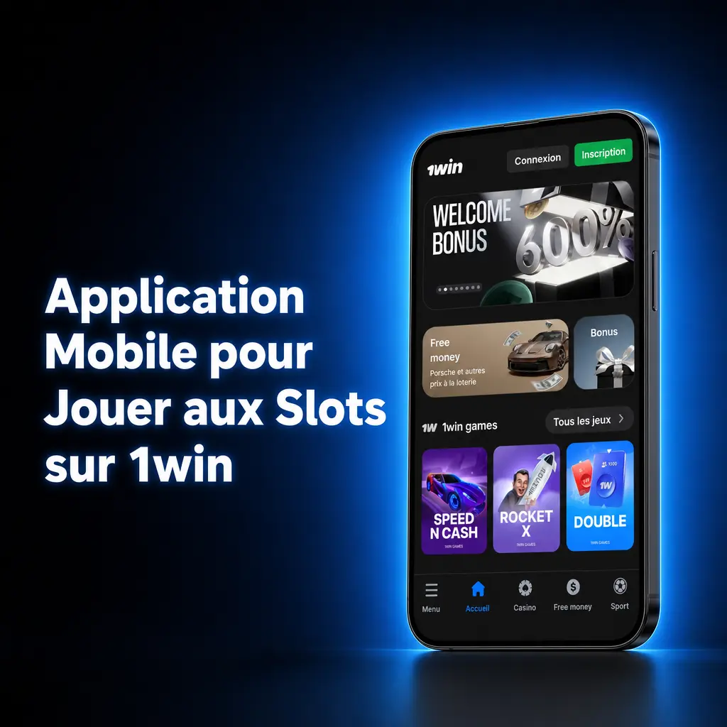 Application mobile 1win pour jouer aux machines à sous sur smartphone Android et iOS