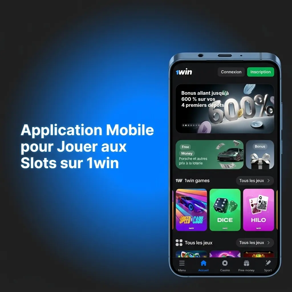 Application mobile 1win pour jouer aux machines à sous sur smartphone avec interface fluide et accès rapide