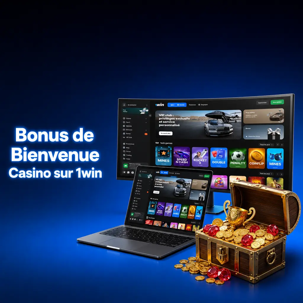Bonus de bienvenue 1win casino jusqu'à 500% sur 4 dépôts avec tours gratuits pour joueurs ivoiriens