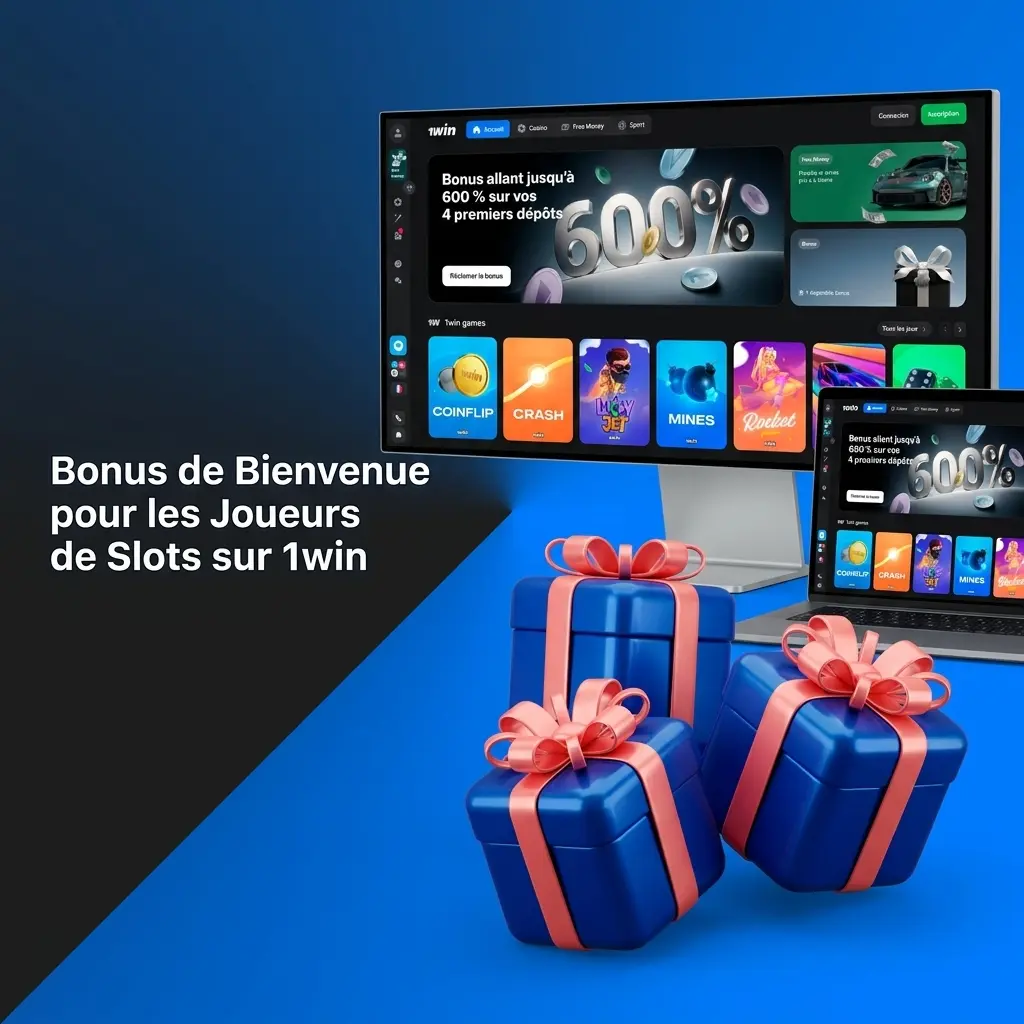 Bonus de bienvenue 1win : jusqu'à 500% sur 4 dépôts et tours gratuits pour les joueurs de slots