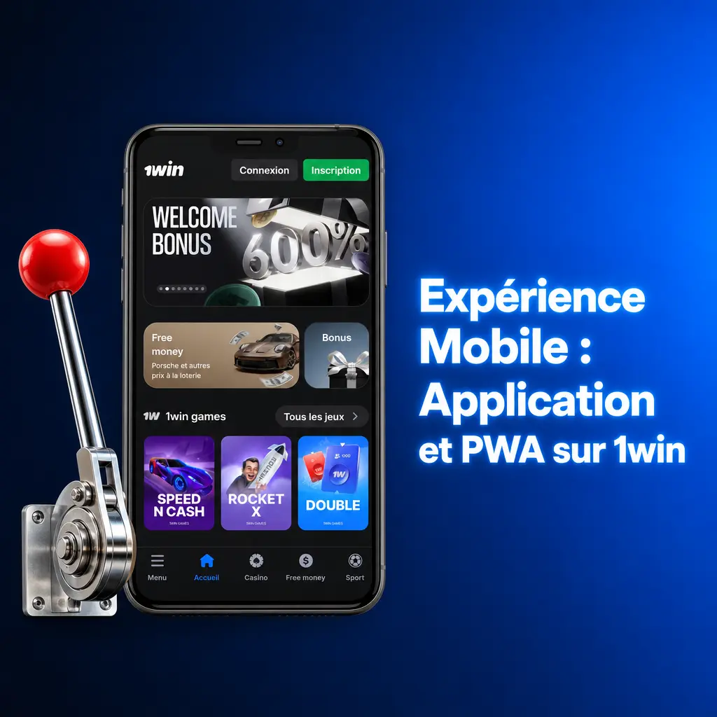 Application mobile PWA 1win Côte d'Ivoire pour une expérience fluide en 4G, 3G ou Wi-Fi