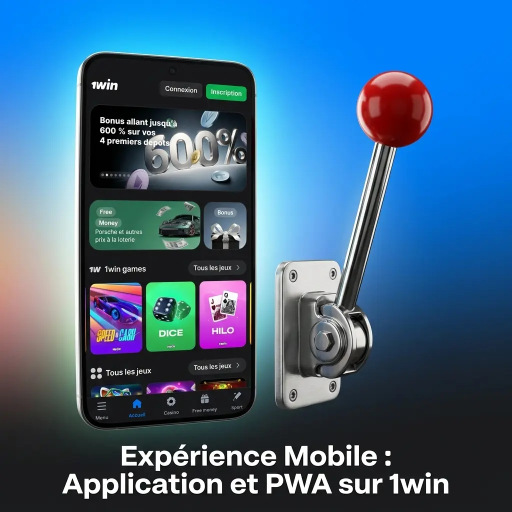Application PWA 1win sur mobile en Côte d'Ivoire, expérience fluide en 4G, 3G ou Wi-Fi limité