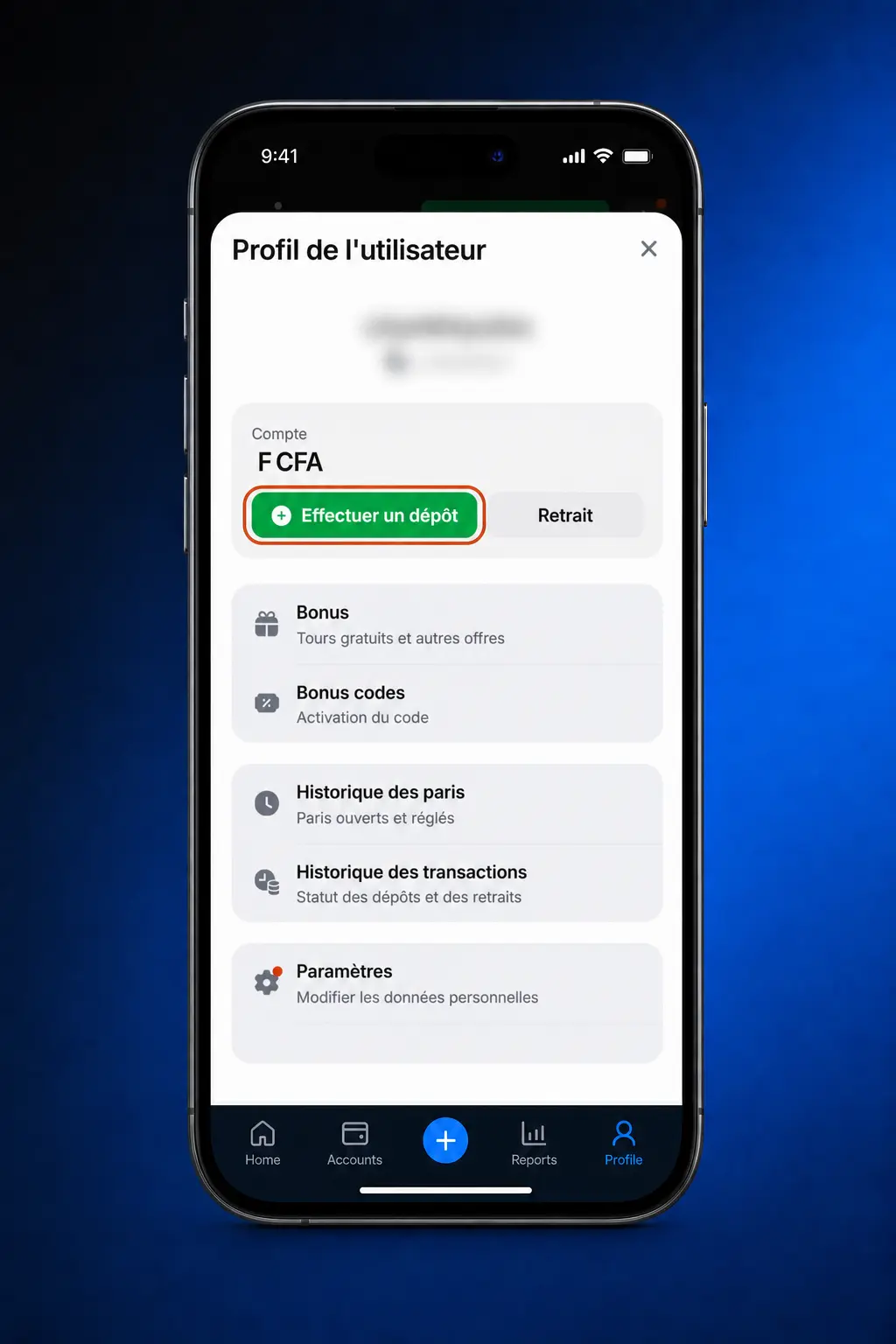 Étapes de dépôt sur l'application 1win pour utilisateurs en Côte d'Ivoire via Orange Money ou Wave