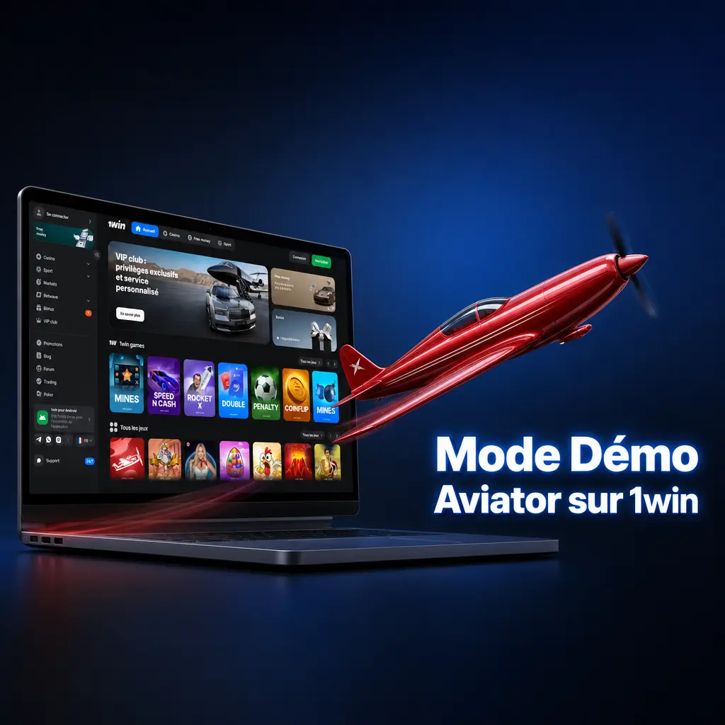 Mode démo Aviator 1win avec jetons virtuels pour tester stratégies sans risque financier