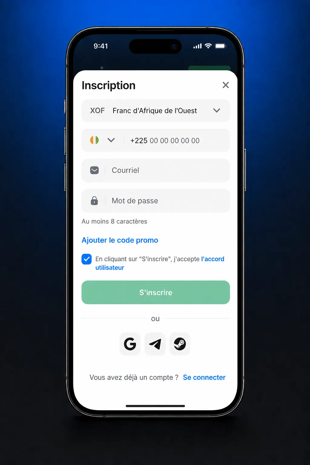 Guide étape par étape pour placer un pari football sur 1win en Côte d'Ivoire