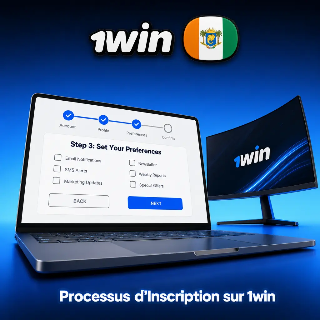 Processus d'inscription sur 1win en Côte d'Ivoire, accès aux paris sportifs et casino en moins de 2 minutes