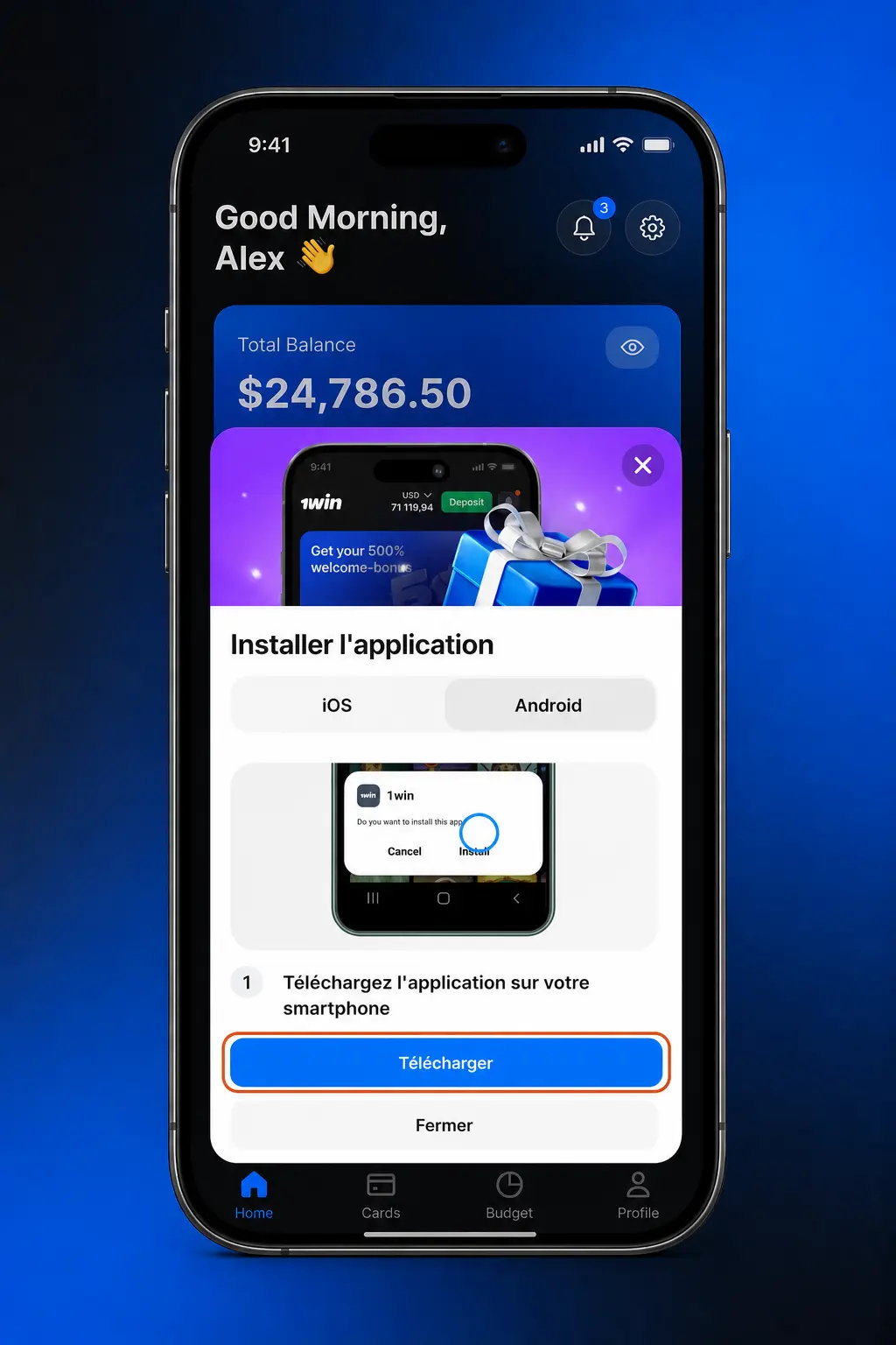 Guide téléchargement 1win APK Android en 4 étapes simples, installation rapide, sûre et gratuite