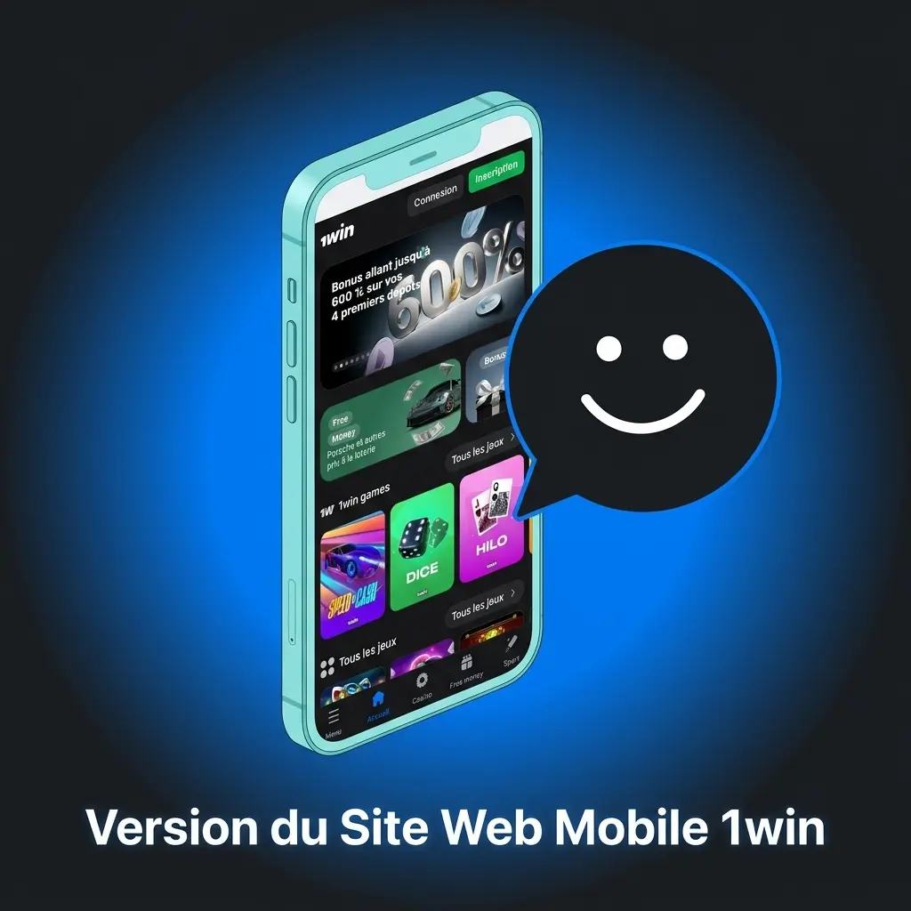 Site web mobile 1win sur smartphone pour paris et machines à sous sans installation.